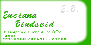 enciana bindseid business card